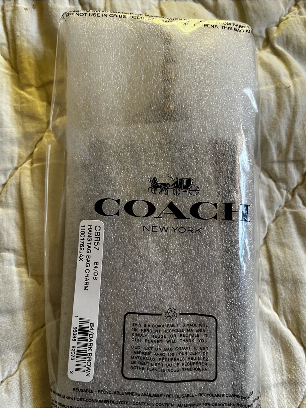 COACH Xtra Large Maple Hangtag Charm - Picture 3 of 8